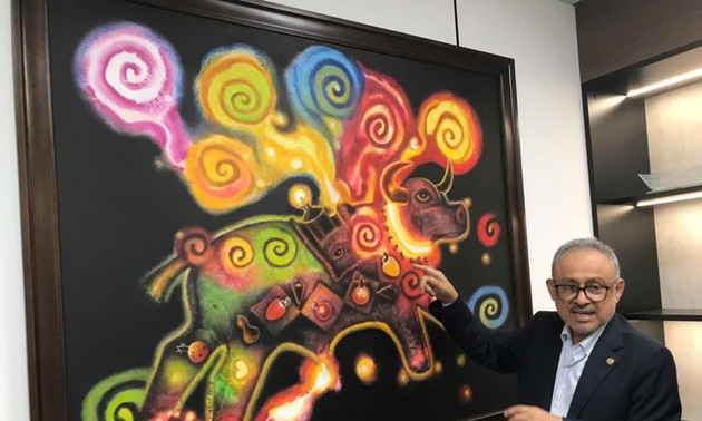 Símbolo de unión entre Vietnam y El Salvador a través del arte pictórico 