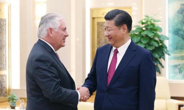  Rex Tillerson rencontre le président chinois