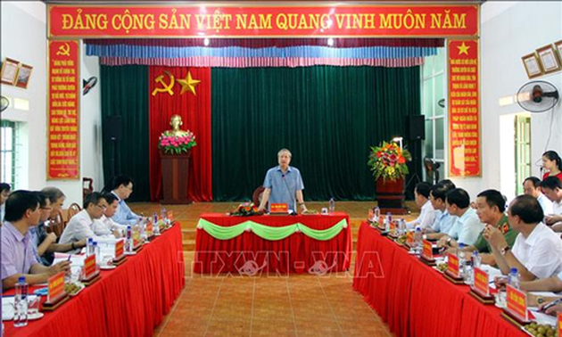 Trân Quôc Vuong en déplacement à Thai Nguyên 