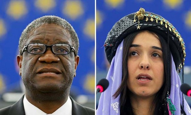 Le prix Nobel de la paix 2018 décerné à Denis Mukwege et Nadia Murad