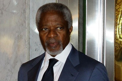 UN-Sondergesandte Kofi Annan ist wegen der Syrien-Krise in Iran eingetroffen