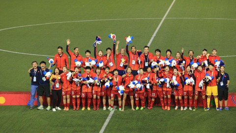 Die vietnamesische Fußballmannschaft der Frauen ist Meister bei den Südostasien-Spielen 