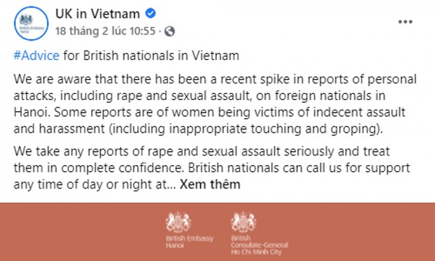 Vietnam legt Wert auf den Schutz der Bürger und der Ausländer in Vietnam