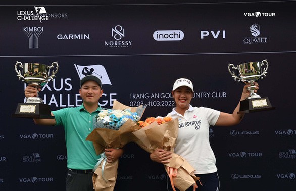 Nguyen Anh Minh und Nguyen Thao My gewinnen den Meistertitel bei Golfturnier Lexus Challenge 2022