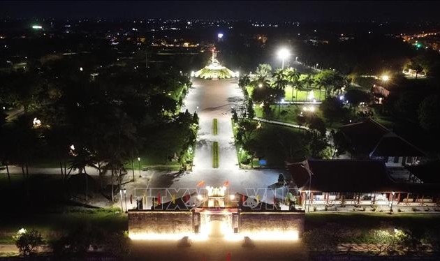 Eröffnung der ersten Phase des Beleuchtungssystems in historischen Stätten in Quang Tri