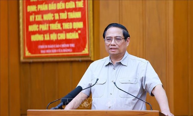 Premierminister Pham Minh Chinh trifft sich mit den Verwaltern der Stadt Da Nang 