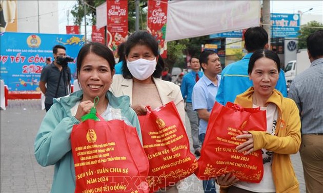 Der vietnamesische Gewerkschaftsbund stellt fast vier Millionen US-Dollar für Arbeitnehmer zum Neujahrsfest bereit