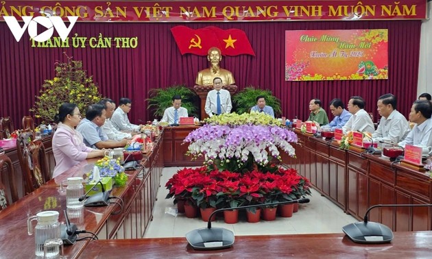 Parlamentspräsident Tran Thanh Man tagt mit der Parteileitung der Stadt Can Tho