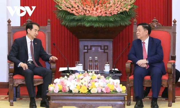 Treffen zwischen Nguyen Trong Nghia und dem chinesischen Botschafter He Wei in Hanoi