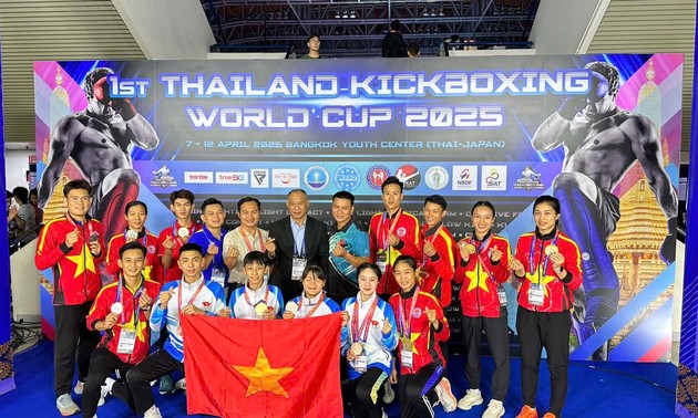Das vietnamesische Kickboxen-Team gewinnt fünf Goldmedaillen bei Weltmeisterschaft