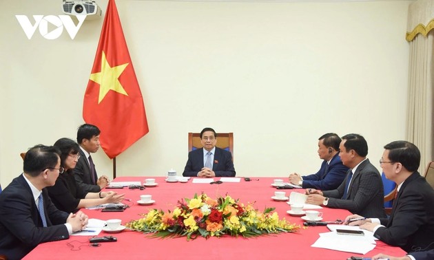 Telefongespräch: Premierminister Pham Minh Chinh gratuliert seinem australischen Amtskollegen