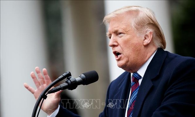 Presiden AS, Donald Trump membela kebijakan perdagangan yang keras terhadap Tiongkok