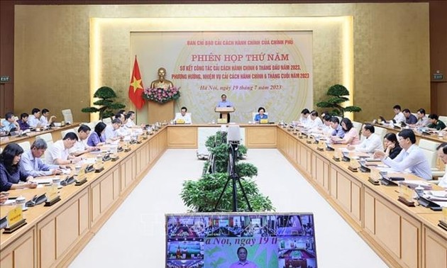 PM Vietnam, Pham Minh Chinh Memimpin Sidang ke-5 Badan Pengarah Pemerintah urusan Reformasi Administrasi