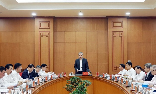 Sekjen To Lam Memimpin Sidang Tetap Badan Pengarah KS PKV urusan Pencegahan dan Pemberantasan Korupsi, Penyelewengan dan Keborosan