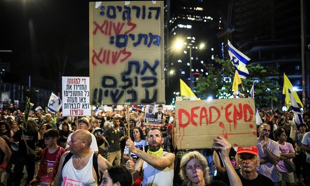 Gelombang Demonstrari Terus Terjadi untuk Meminta Pemerintah Israel Mencapai Kesepakatan dengan Hamas