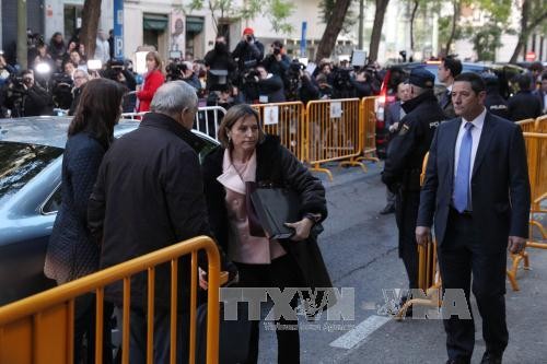 Catalan parliament speaker out on bailed