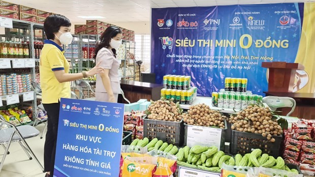 “Zero dong” stores support pandemic-hit people in Hanoi