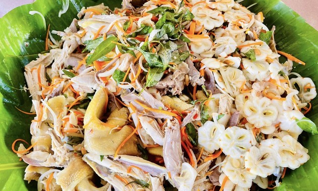 Chicken salad with mangosteen 