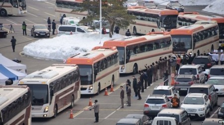 Mehr als 100 Südkoreaner kommen zum Familientreffen nach Norden