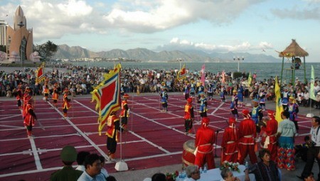 Lebendschach in der südvietnamesischen Provinz Binh Dinh