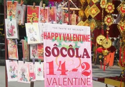 Valentinstag in Hanoi 