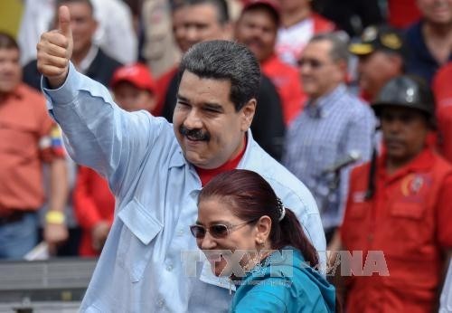 Kundgebung zur Unterstützung der Regierung in Venezuela