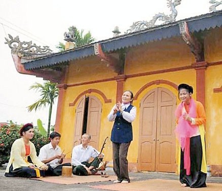 Cheo-Klub im Dorf Khuoc