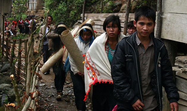 Sitten und Bräuche bei der Hochzeit der Mang in Lai Chau