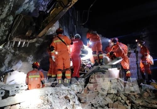 China: Viele Häuser wurden beim Erdbeben in Sichuan zerstört