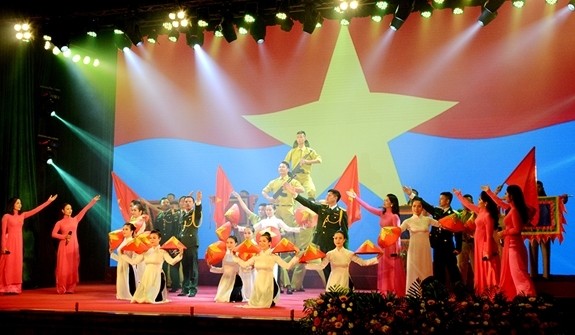 Eröffnung des 9. Massenkunstfestivals der Streitkräfte, der Jugend und der Studenten im Jahr 2019