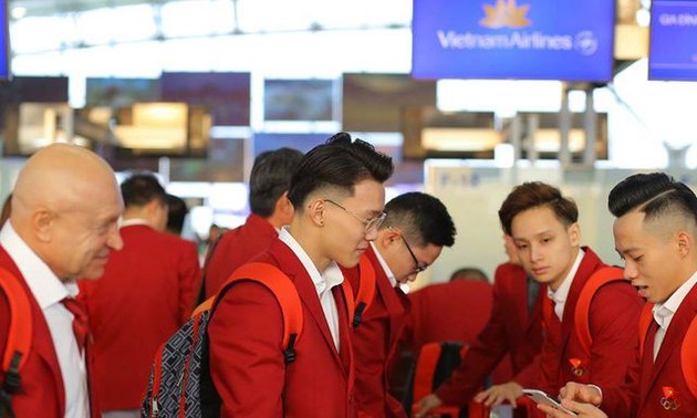 Die vietnamesische Sportdelegation ist für SEA Games auf den Philippinen eingetroffen