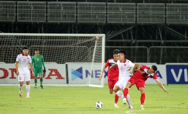 Fußballfreundschaftsspiel: U23 Vietnam besiegt U23 Kirgisistan 3-0