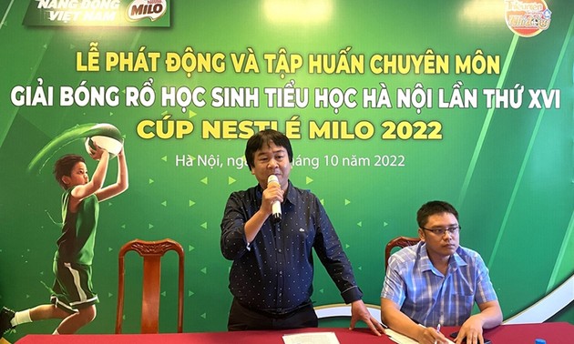 150 Teams nehmen am Basketballturnier der Grundschüler in Hanoi im Jahr 2022 teil