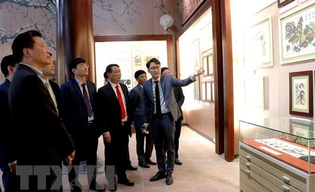 Eröffnung der Kunstgalerie für Volksmalerei Dong Ho