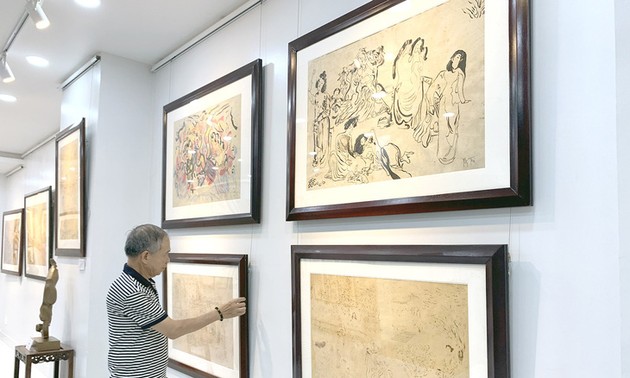 Ausstellung von Skizzen des Malers Nguyen Gia Tri