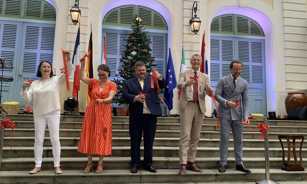 Der erste europäische Weihnachtsmarkt in Ho-Chi-Minh-Stadt