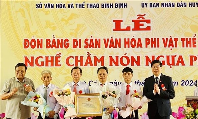 Die Herstellung der Phu Gia-Pferdehüten in Binh Dinh ist nationales immaterielles Kulturerbe