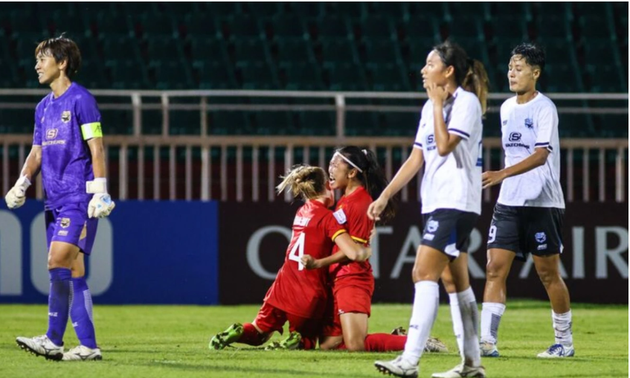 Fußballspielerin Huynh Nhu steht auf der Liste der besten Torschützinnen beim AFC Champions League