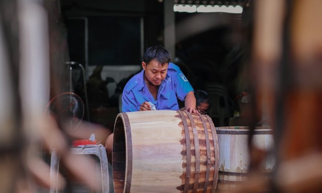 Trommelklänge aus dem Dorf Binh An