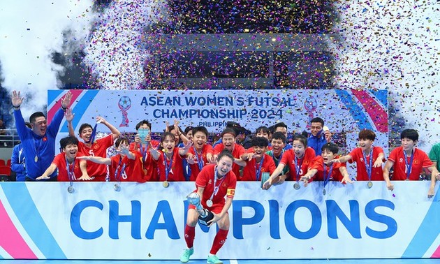 Die vietnamesische Frauenmannschaft gewinnt die Futsal-Südostasienmeisterschaft