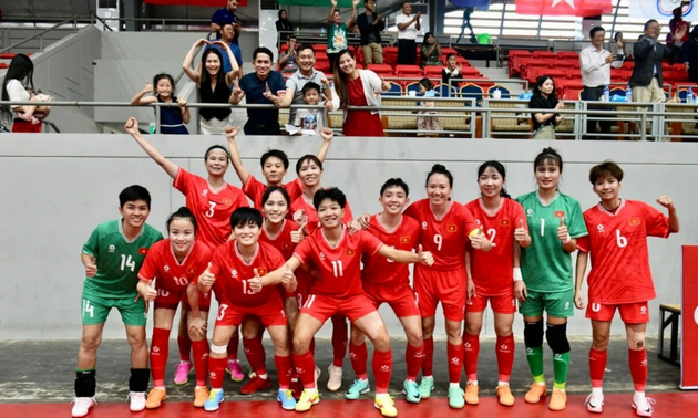 Die vietnamesische Futsal-Mannschaft der Frauen konkurriert um WM-Ticket