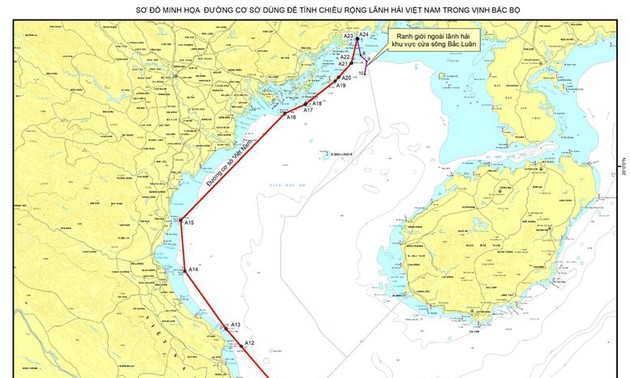 Vietnam hinterlegt Seekarten und Koordinaten der Basislinie in der Tonkin-Bucht bei den Vereinten Nationen