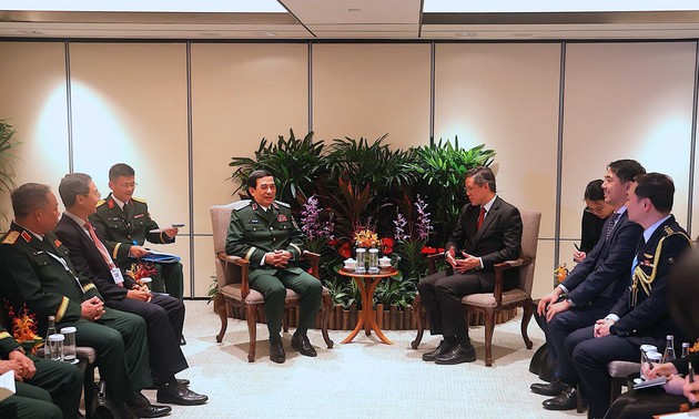 Shangri-La-Dialog 2025: Verteidigungsminister Phan Van Giang trifft Verteidigungsminister von Singapur und der USA