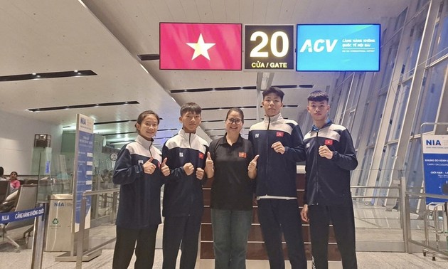 Vietnams Team nimmt an der asiatischen Mixed Martial Arts-Jugendmeisterschaft 2025 teil