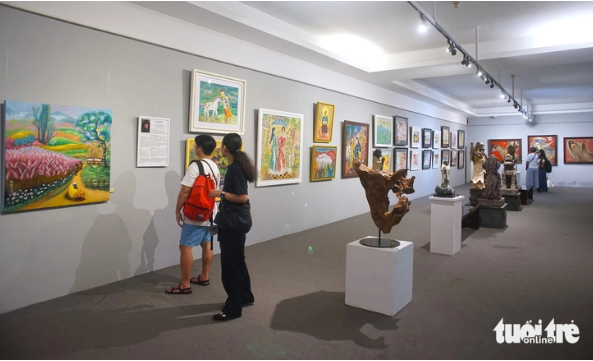 Ausstellung von vietnamesischen und japanischen Künstlern in Ho-Chi-Minh-Stadt