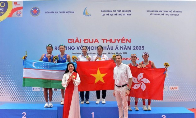 Vietnam gewinnt sechs Goldmedaillen bei der Asiatischen Rudermeisterschaft 2025
