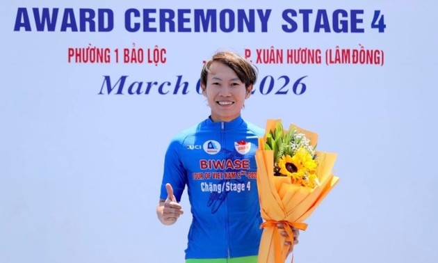 Nguyen Thi That gewinnt das Grüne Trikot bei Biwase Tour of Vietnam