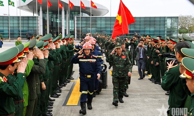 베트남 인민군 구조대, 미얀마 지원 위해 출국