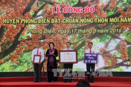 ស្រុក Phong Dien ទីក្រុង Can Tho រឹងមាំកសាងជនបទថ្មី