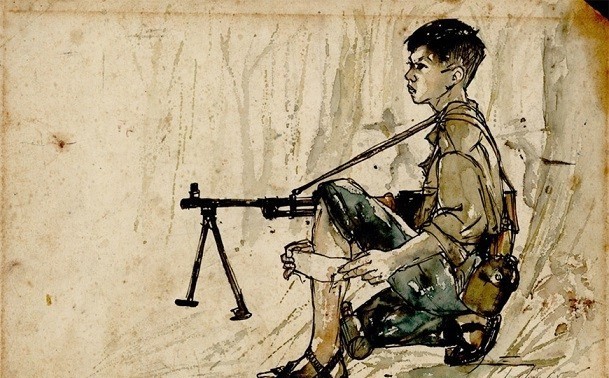 Pameran Sketsa Pertempuran di Vietnam Selatan Menandai Tonggak Sejarah Heroik Bangsa